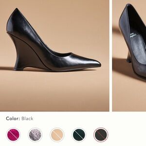 Jeffrey Campbell Black Wedge Shoes